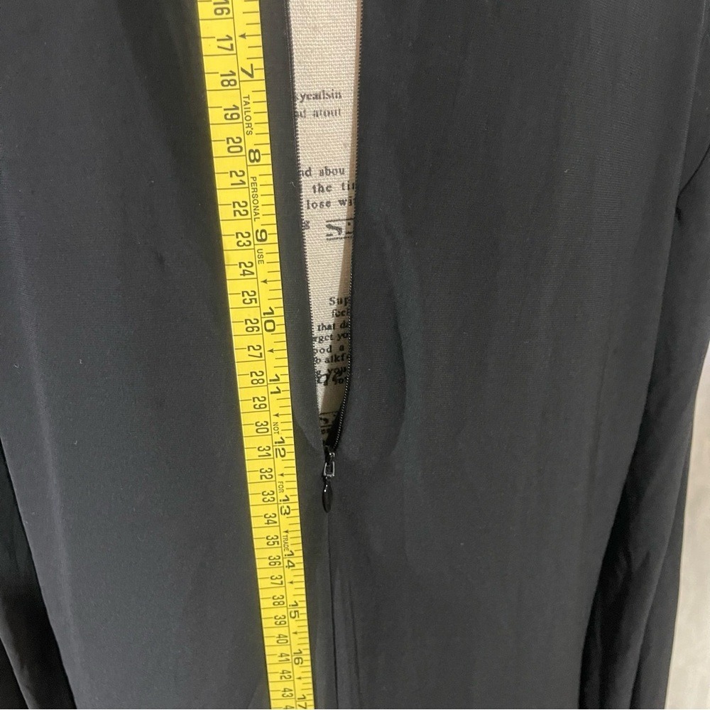 White House Black Market Long Sleeve Black Dress - Picture 9 of 11